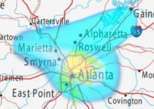 Atlanta Wireless Internet Service Coverage Map