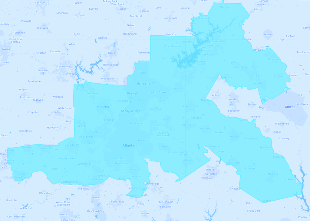 Atlanta Wireless Internet Service Coverage Map
